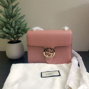 SOLD- Gucci Pink Interlocking G Crossbody Bag